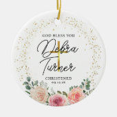 God zegene u doop Kerstmis Keramisch Ornament (Voorkant)