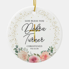 God zegene u doop Kerstmis Keramisch Ornament