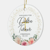 God zegene u doop Kerstmis Keramisch Ornament (Links)