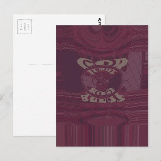 God zegene u Giraffes Art Print / Design Briefkaart (Voorkant / Achterkant)