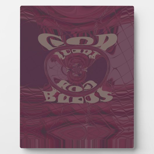 God zegene u Giraffes Art Print / Design Fotoplaat (Voorkant)