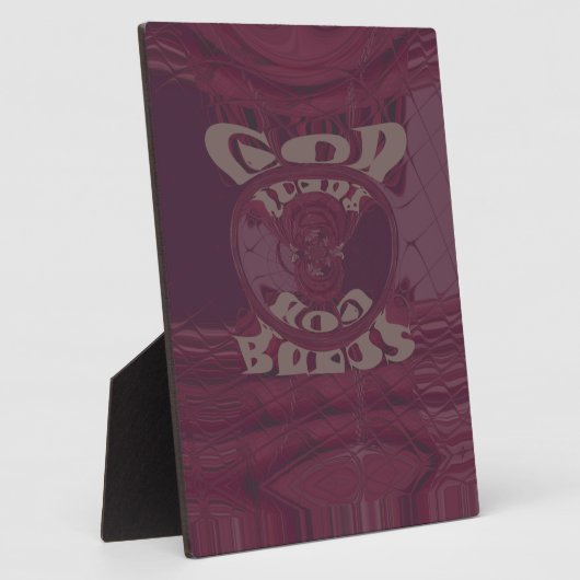 God zegene u Giraffes Art Print / Design Fotoplaat (Zijkant)