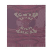 God zegene u Giraffes Art Print / Design Notitieblok (Voorkant)