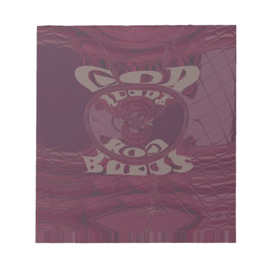God zegene u Giraffes Art Print / Design Notitieblok (Voorkant)