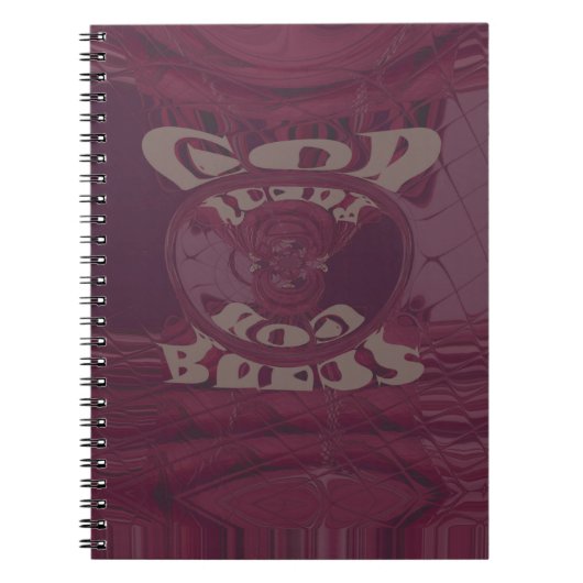 God zegene u Giraffes Art Print / Design Notitieboek (Voorkant)