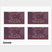 God zegene u Giraffes Art Print / Design Rechthoekige Sticker (Vel)