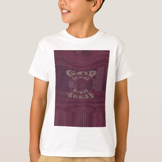 God zegene u Giraffes Art Print / Design T-shirt (Voorkant)