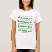 God zegene u Ierse zegen T-shirt (Voorkant)