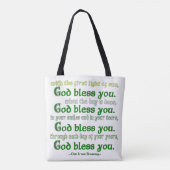 God zegene u Ierse zegen Tote Bag (Achterkant)