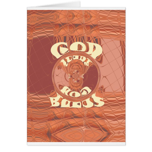 God zegene u met het Inspirerend tekstontwerp. (Voorkant)