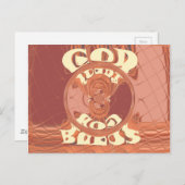 God zegene u met het Inspirerend tekstontwerp. Briefkaart (Voorkant / Achterkant)