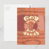 God zegene u met het Inspirerend tekstontwerp. Briefkaart (Voorkant / Achterkant)