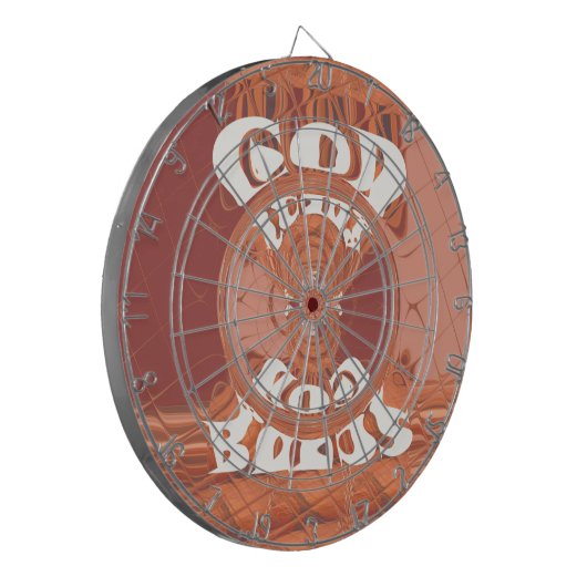 God zegene u met het Inspirerend tekstontwerp. Dartbord (Voorkant Links)
