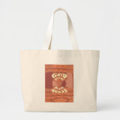 God zegene u met het Inspirerend tekstontwerp. Grote Tote Bag (Voorkant)
