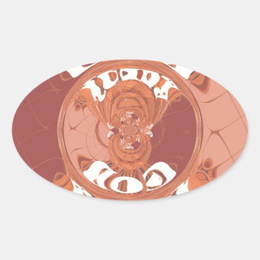 God zegene u met het Inspirerend tekstontwerp. Ovale Sticker (Voorkant)