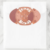 God zegene u met het Inspirerend tekstontwerp. Ovale Sticker (Tas)