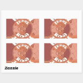 God zegene u met het Inspirerend tekstontwerp. Rechthoekige Sticker (Vel)