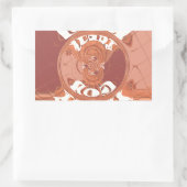 God zegene u met het Inspirerend tekstontwerp. Rechthoekige Sticker (Tas)