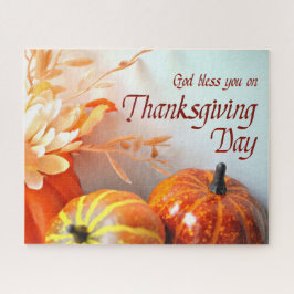 God zegene u op de Dag van de Thanksgiving Legpuzzel
