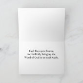 God zegene u Pastoor, Psalm 118:26 Kaart (Binnen)