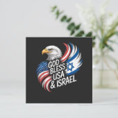 God zegene USA Israël (Staand voorkant)