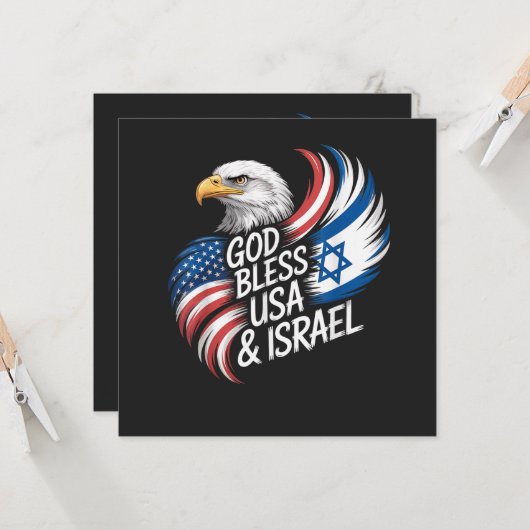 God zegene USA Israël (Voorkant / Achterkant in situ)