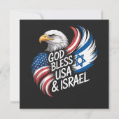 God zegene USA Israël (Achterkant)