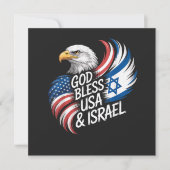 God zegene USA Israël (Voorkant)