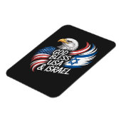 God zegene USA Israël Magneet (Linkerzijde)