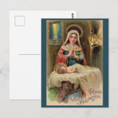 God zegene uw kersttijd briefkaart (Voorkant / Achterkant)