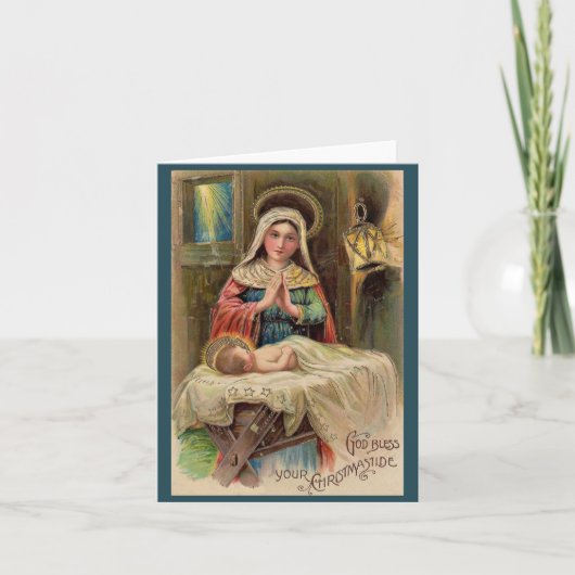 God zegene uw kersttijd kaart (Voorkant)