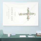 God zegene welkom weide wildbloem kruis doop spandoek (Beurs)
