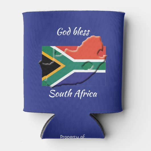 GOD ZEGENE ZUID-AFRIKA Custom Keepsake Blikjeskoeler (Voorkant)