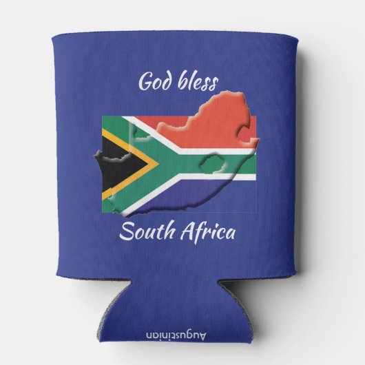 GOD ZEGENE ZUID-AFRIKA Custom Keepsake Blikjeskoeler (Achterkant)