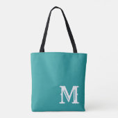 GOD ZEGT Bijbelverzen met monogram Tote Bag (Achterkant)