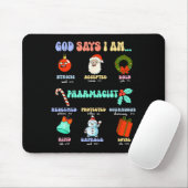 God Zegt Dat Ik Apotheker Ben Kerst Apotheek Tech  Muismat (Met muis)