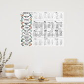 God zegt dat ik ben, 2026 Kalender heel jaar Poster (Keuken)