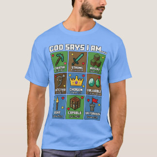 God Zegt Dat Ik Ben Bijbel Verzen Pixel Art Christ T-shirt