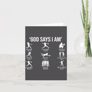 God Zegt Dat Ik Ben Bijbelvers Religieus Christeli Kaart