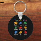 God zegt dat ik Brick Master Builder Block bouw Sleutelhanger (Voorkant)