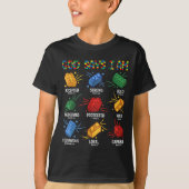 God zegt dat ik Brick Master Builder Block bouw T-shirt (Voorkant)