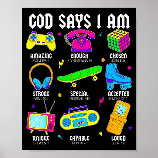 God Zegt Dat Ik Christelijk Ben Mannen Vrouwen Kin Poster (Voorkant)