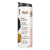 God zegt dat ik Christelijk ben Melanin Sista Blac Thermosbeker (Geroteerd rechts)