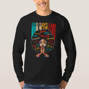 God zegt dat ik Christelijk geloof ben in de staa T-shirt