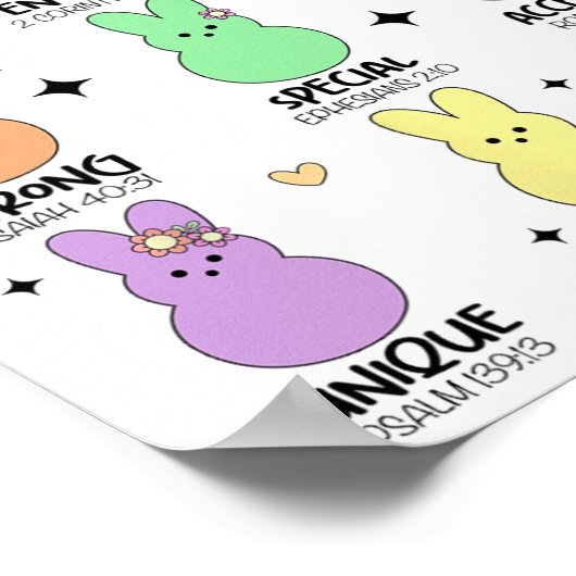 God zegt dat ik Christelijke jongens meisjes peute Poster (Hoek)