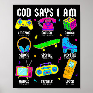 God Zegt Dat Ik Christelijke Mannen Vrouwen Kinder Poster