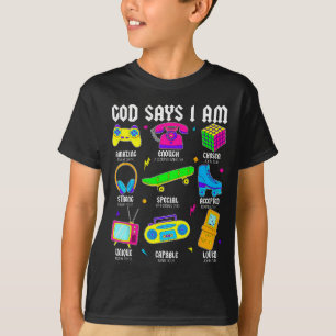 God Zegt Dat Ik Christelijke Mannen Vrouwen Kinder T-shirt