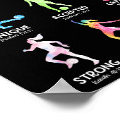 God zegt dat ik Christelijke meisjes ben Tiener Ki Poster (Hoek)