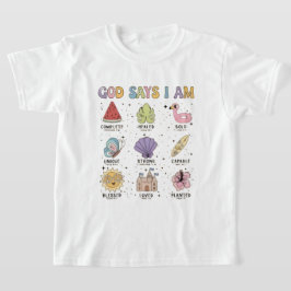 God zegt dat ik een grafisch T-shirt voor kinderen