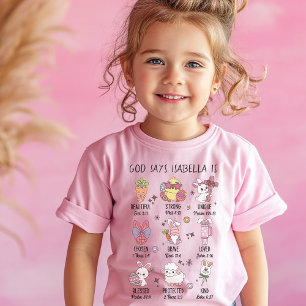 God zegt dat ik gepersonaliseerd ben Pasen T-shirt